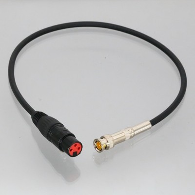 Time code Cable Canare L-2T2S XLR Female 3-Pin to BNC Male Camera Audio Phantom 