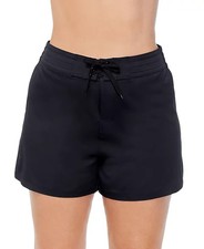 Island Escape Plus Beach Board Shorts, Black, Size 18W, NWT