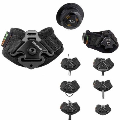 TRUGLO TRU-FIT Universal Replacement Wrist Strap Archery Release Aid, Black BOA