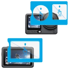 IMAK HD Tempered Glass Lens Film+ Screen Protector For DJI Osmo Action 6