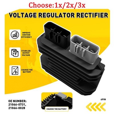 Black Regulator Voltage Rectifier for Kawasaki Ninja ZX6R ZX600R 2009-2012 1-3X