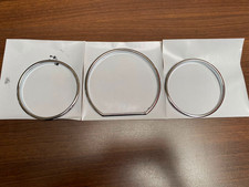 Chrom Edelstahl Mercedes W208 CLK 97-02 Messringe 3 Stück Set NOS Chrom Edelstahl Mercedes W208 CLK 97-02 Messringe 3 Stück Set NOS