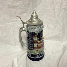 ORIGINAL KING #3 1000 GERMAN BEER STEIN IN DURST'GER MIT ALL SORGEN QUITT
