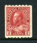 CANADA Scott 124 - HR - 2¢ Carmine George V Admiral Coil (see description (036)