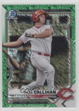 2021 Bowman Chrome Prospects Green Shimmer Refractor 62/99 Tyler Callihan ng3