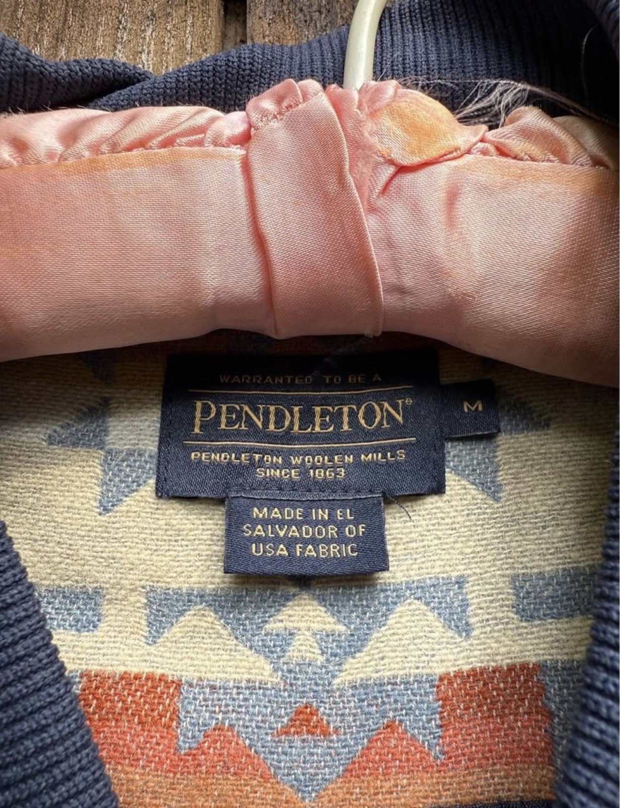 Pendleton Wool Chief Joseph Bomber Jacket Size M - image 3
