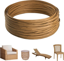 130 Ft Wicker Repair Supplies, Wicker Repair Kit, Plastic Rattan Material for Pa