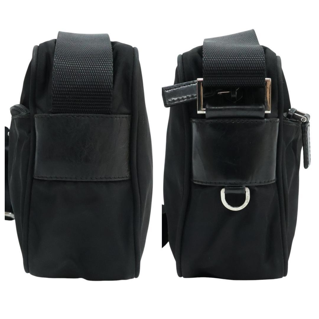 Excellent Condition PRADA Shoulder Bag Camera Bag Triangle Logo White Tag Black thumbnail 5