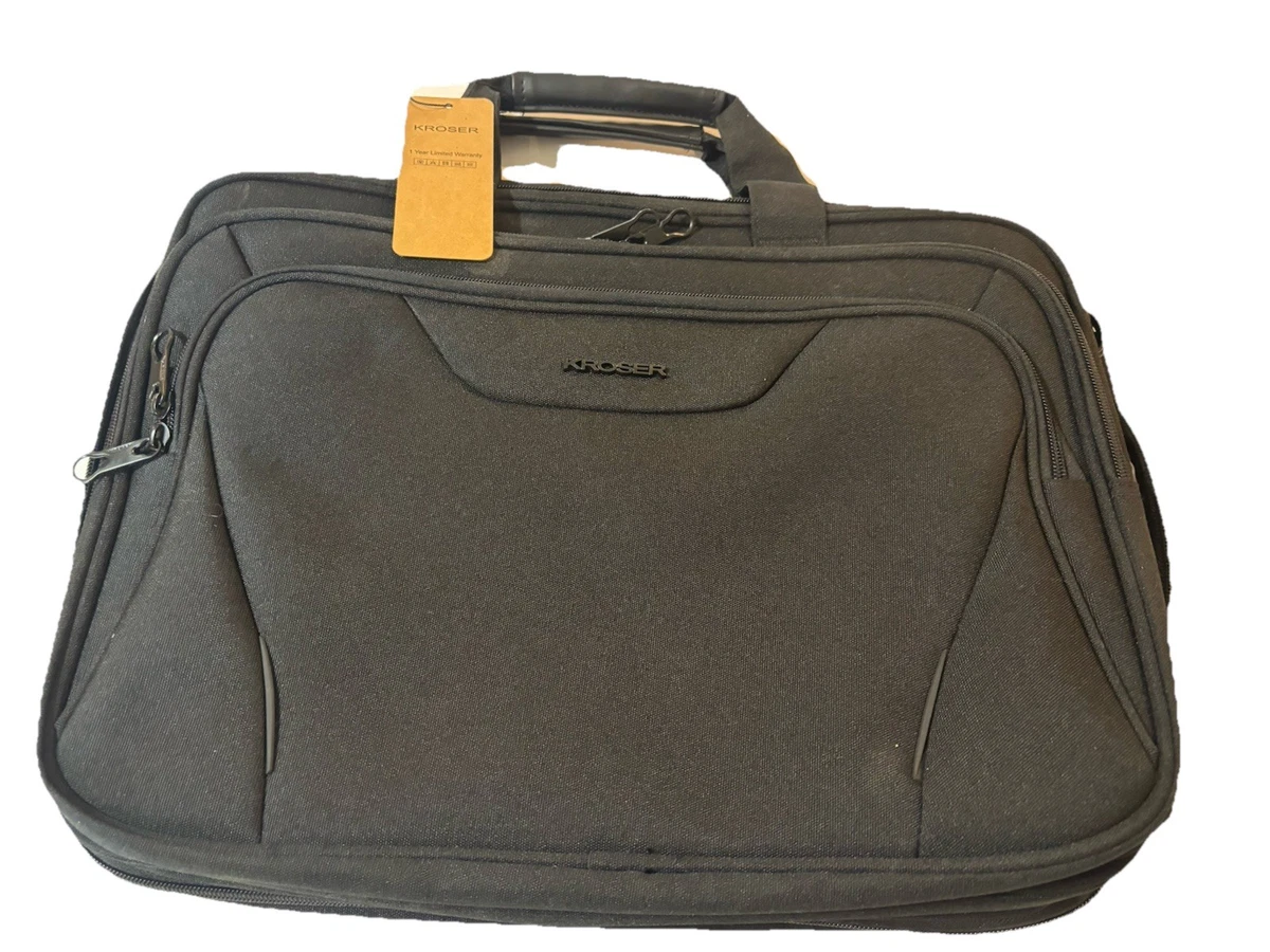 Lubardy Laptoptas voor dames 15,6 inch, lederen laptoptas dames, handtas, handtas kantoor, draagtas kantoor, zwart