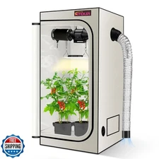 ATOUR 1.5'x1.5' LED Grow Light Specil Tent, 18"x18"x48" High Refl