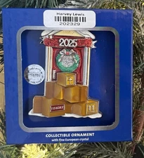 2025 Harvey Lewis “1st Christmas in New Home” Front Door Ornament w Fine Crystal