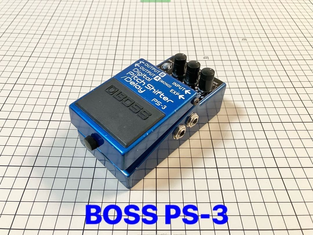 Pédale d'effets guitare BOSS PS-3 Pitch Shifter Delay sans adaptateur