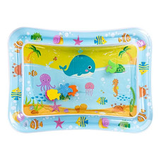 Baby Water Play Mat Inflatable Cushion PVC Infant Tummy Time Toddler Water Pad f
