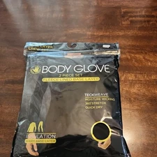 BODY GLOVE Fleece Lined 2 PC BASE LAYER Legging Pants SHIRT SET Mens MEDIUM NEW