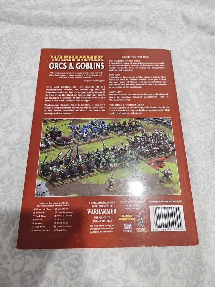 Warhammer Fantasy Orcs & Goblins Army Book Softcover 2006 7th Edition - Image 2 of 2