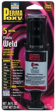 Permatex 84115 5 Minute Plastic Weld Adhesive  0 84 Oz    Black
