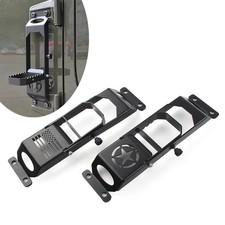 Car Door Hinged Step Pedals Foot Pegs For Jeep Wrangler JK JL