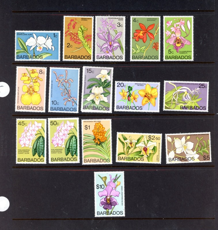 BARBADOS--Complete Set Scott #396-#411