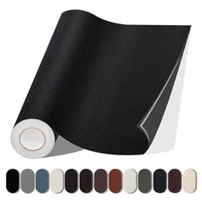 Lifeshoon Leather Repair Patch, 17X79 Inch Breathable Perforated Self Adhesiv...