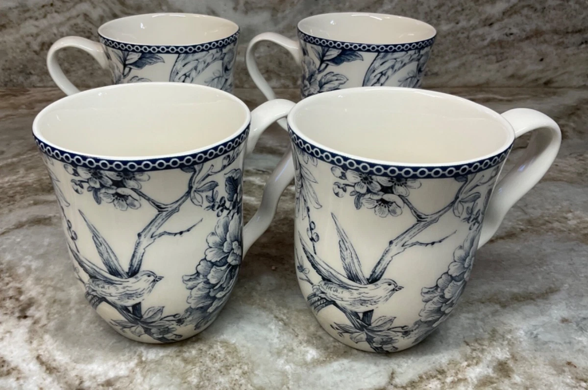 Porcelain Blue Coffee Mug Set Mugs for sale | eBay