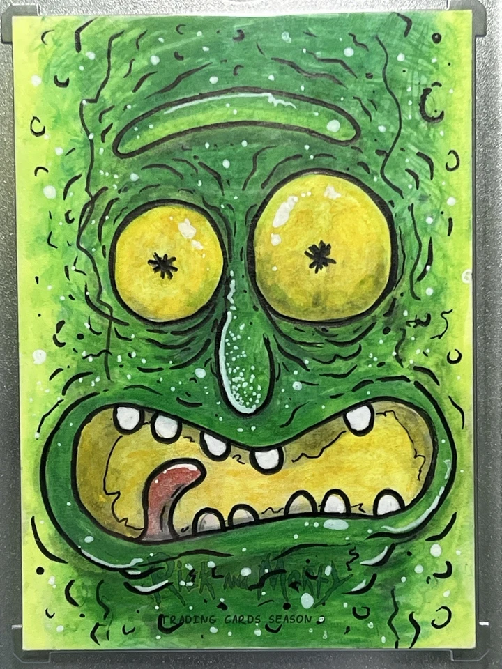 Rick & Morty Cryptozoic Season 3 Sketch Card Anthony Sciscioli 1/1 Puzzle Piece? - Image 4 of 4