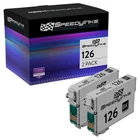 SPEEDYINKS 2PK Replacement for Epson 126 Ink Cartridges High Capacity Black