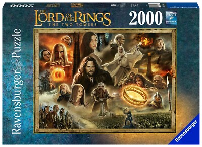 RAVENSBURGER PUZZLE*2000 TEILE*LORD OF THE RINGS*THE TWO TOWERS*RARITÄT*OVP