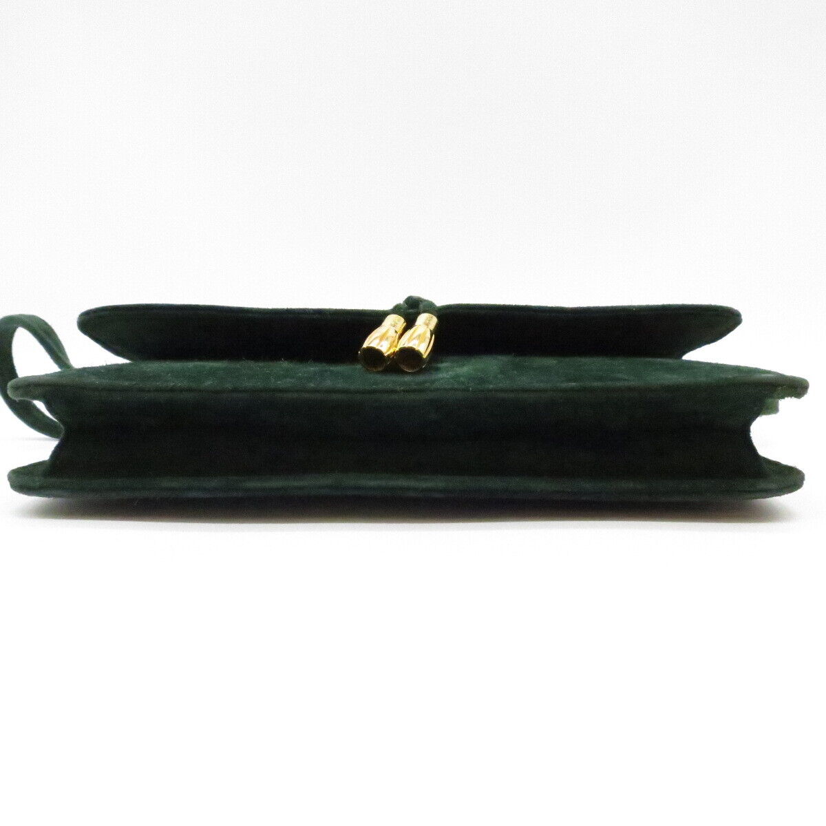 Authentic HERMES Vintage Debris Velor Moss Green Shoulder Authentic HERMES Vintage Debris Velor Moss Green Shoulder