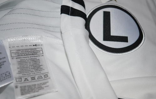New Legia Warszawa Warsaw White Home ls Football Shirt 2017/18 BNWT Adidas S - Picture 3 of 6