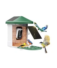 Bird Feeder with Camera with AI Identify Bird Species Solar Panel, Smart Bird...
