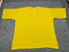 VIntage Sunbelt USA Made Boxy XL Yellow Blank Shirt Bright Sleeve Skater Grunge