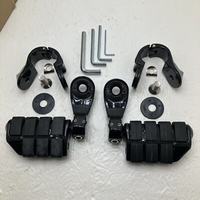 Motorcycle Foot Pegs w/ Mounts XFMT 1.25  Black XF210311-B