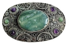 Vintage Ladies Hand Crafted Filigree Belt buckle