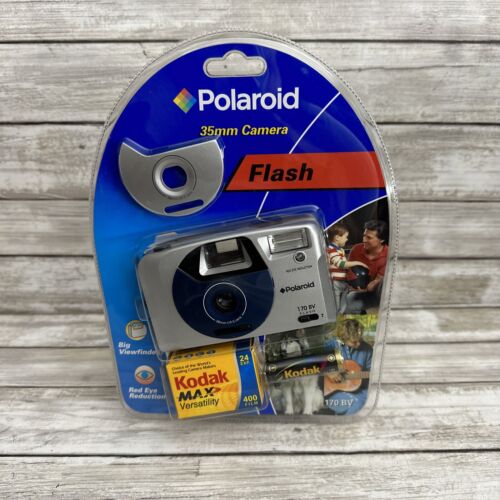 Polaroid RARE Flash 35mm Camera 170BV With Expired Kodak MAX 400 Film New - Picture 1 of 9