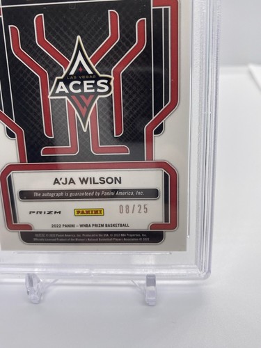 2022 Prizm WNBA A’ja Wilson Signatures Mojo Prizm Auto /25 PSA Dual Graded - Bild 3 von 3