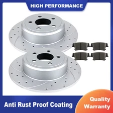 Rear Brake Rotors and Pads for V6 Dodge Charger Magnum Challenger Chrysler 300