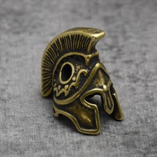 Brass Spartan Helmet Lanyard Beads Knife Beads EDC Pendant