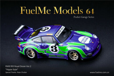 FuelMe 1/64 RAUH-Welt BEGRIFF RWB Porsche 911 (993) “Royal Ocean