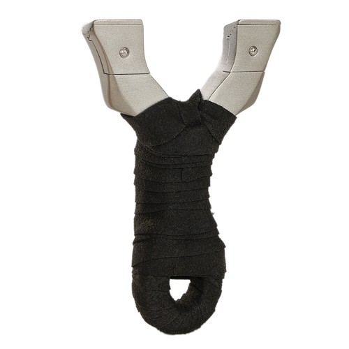 Catapult Handle Sling Shot Outdoor Game Hunt Stainless Steel Flat Rubber Band - Picture 5 of 20