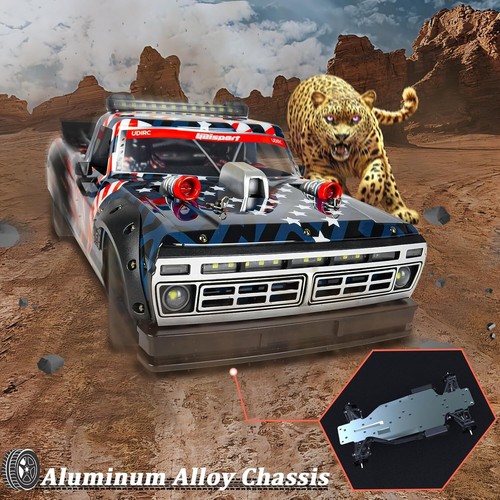 1:10 Drift Car Brushless 2,4GHz RC Auto 70KM/H High Speed Ferngesteuerter Truck USA - Bild 9 von 9