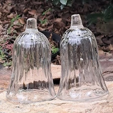 HomeCo Votive Cup Candle Holder Set Royal Ribbed Vertical Clear Glass 4.75"