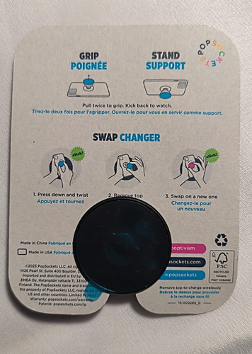 Popsockets PopGrip Dusty Sage Green Heart – Chic Boho Swappable Phone Grip - Zdjęcie 4 z 4