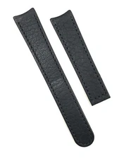 Genuine Ebel Sport Swiss Made Black Leather 17mm, 18mm x 16mm Band Strap