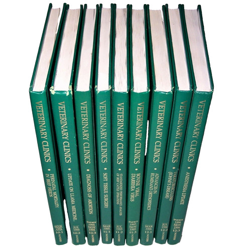 Veterinary Clinics of America Llama Ruminant Bovin 1994-96 GD LOT of 9