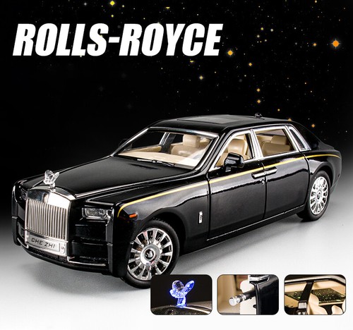 1:24 Rolls-Royce Phantom Alloy Die-cast Modelo de coche Toy Sound & Light Kids Gift - Imagen 13 de 16