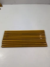 10 Vintage L&C Hardtmuth Koh-I Noor 1500 H Pencils USA