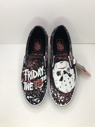 Scarpe VANS x House Of Terror Venerdì 13 Jason Voorhees Uomo Taglia 10 Nuove - Foto 4 di 6