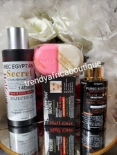 Purec EGYPTIAN secret ORGANIC face  Body Lotion, Serum  Soap. 14days Spf 20