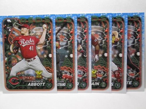 2024 TOPPS HOLIDAY Reds TEAM SET (6 Base Cards) See Photos for players
