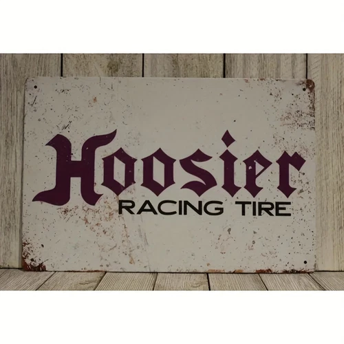Vintage Hoosier Tire Wall Art Vintage Hoosier Racing Tire Tin Metal Sign